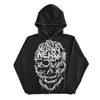 Men's Hoodies Sweatshirts Y2K Zipper Hoodie Sexy Printed Womens High Stt Retro Hip Hop Casual Sports Shirt Korean Fashion Pullover Streetwear H240425