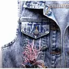 2024 Våren Nya koreanska mode denim Vest Women Pärled Flower Kort ärmlös Vest Applique Waistcoat Chaquetas de Mujer