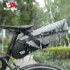 WEST BIKING Bicycle Saddle Bag 10L Foldable Under Seat Bike 100% Waterproof Tools Pannier MTB Road Cycling Tail Rear 240416