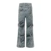Dżinsy Cześć Męskie Niebieskie spodnie Planowane spodni o modzie harakuju dżinsowe spodnie na męską wiosenną jesień 8
