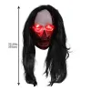 Party Masks Halloween Mask Luminous Eye Terror Cosplay Cosplay Costume Adults Zombie Headgear Ghost Funny Horror Toy 2024425