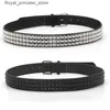 Belts Fashionable rivet belt mens and womens screw belt punk rock with buckle straight black Q240425