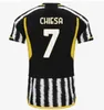 2024 2025 Maglia Dusan Vlahovic Chiesa 2324 Juventuse Soccer Jerseys Weston McKennie 23 24 Rabiot de Sciglio Kids Uniform Bremer Chiellini Bonucci Pogba Kean