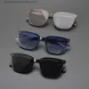 Солнцезащитные очки 2024 Корейская модная бренда солнцезащитные очки модные женские классические квадратные рамки Haize Солнцезащитные очки Мужские солнцезащитные очки UV400 Q240425