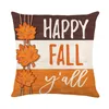 Buffalo Plaid Bauernhaus Kürbis Maple Blätter Thanksgiving Herbstwurf Kissen Kissen Kissen Couch Dekor für Herbst Haus im Freien Dekorationen