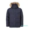 Designer-Top Brand Big Wolf Fur Mens Down Parka Winter Jacket Arctic Navy Black Green Red Outdoor Hoodies Shipping