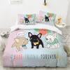 sets comforter bedding sets Duvet cover queen Bed linen set For Kids Baby Cartoon Bedding For home Hedgehog Lovely Bed Set 140x200