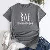 Dames t shirts bae tante ooit t-shirt grappige tante om cadeau t-shirt tee shirt te zijn