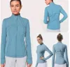 2023 Yoga Jacket Women's's ll Define Workout Sport Coat Fitness Jacket Sports Séchon actif secrète Top Solid Zip Up Sweat-shirt Sportwear Hot Sell