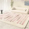 Tapis de style crème décor de chambre à coucher moquette moderne tapis minimalistes modernes pour salon moelleux tapis épais doux chez moi