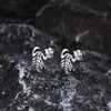 Kolczyki stadninowe mprainbow męskie skorpion hip hop metalowe kolczyki dla niego imprezy biżuteria streetarna