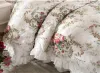 Zestawy kwiaty drukuj marszone pościel kołowa zestaw pokrywy 100% bawełniany kołdrę/kołdra Poduszki Księżniczki