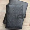 Yiwi a5 a6 a7 black liefe leaf binder notepbook ntenuine кожаный планировщик организатор повестки дня с большим карманом