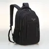 Backpack Large Capacity Men Laptop Backpacks 15.6 17 Oxford Black Solid High School Bags Teen College Boy Gril Student