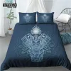 Sets Home Living Luxury 3D Elephant Print 2/3pcs Comfortabele dekbedoverkapkussencase Beddengoed Sets Queen en King Eu/US/Au -maat