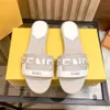 sandals Gladiator Leather summer Slides Women shoe Special shaped heel Fashion sexy letter cloth lady Webbing Pointed shoes 7777789303