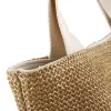 Sac de messager à épaule de paille de plage Femmes Bohemian Bohemian Summer Woven Rattan Betan Sac à main sacs à main