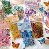 Enveloppe-cadeau 40pcs / set Fashion Pet Insects Diy Scrapbook Déco Autocollants Multicolor Butterfly Animal Diary Notebook Sticker for Girls