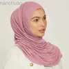 Mi38 hijabs moslimvlakte hijab katoen rekrijk premium jersey sjaals soft materiaal gebed sjaals vrouwen moslim jersey hijab d240425