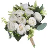 Decoratieve bloemen Decor Bruid Weeing Bouquet Mori Department Bouquets Tafel middelpunt Wedding Artificial Bridal White Bridesmeisje