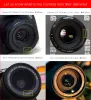 Tillbehör Camera Macro Lens Reverse Adapter Set för Canon EOS 70D 80D 700D 750D 800D 1200D 100D 200D 5D2 5DIII 5DIV 6D Mark II 77D 7D DSLR