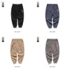 Colección jogger hombres sueltos pana de ajuste ñuits pantalones casuales color sólido 201109