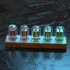 Uhren Nixie Tube Clock Glow Tubes Analog Uhr Kreativ Retro Digital RGB Night Light Exquisite Desktop Home Dekoration Geschenk