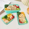 Dinnerware 4 Sizes Collapsible Silicone Container Portable Bento Lunch Box Microware Home Kitchen Outdoor Storage Containers