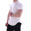 T-shirts heren lopende t-shirts snel droge compressie sport t-shirts fitness gym joggen shirts, voetbal shirts heren jersey sportkleding