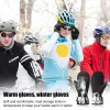 グローブスキーミトン女性冬のスキーミトンウォームスノーミット防水防止防止スリップスノーボードスノーモービル馬のための冬のミトン