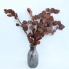 Echt gedroogde faux eucalyptus laat kunstmatige groene bloemen vakantie Holiday -middelpunt bruiloft decoraties decor afleverig bewaard 240417