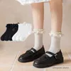 Calzini sexy Donna Calzini Solido Bianco Bianco Lolita Lacework Calzoni Summer Sestate Giappone in stile giapponese Kawaii Sweet Girls Cine Short Socks Women Women