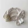 Ensembles de vêtements en bas âge pour bébé fille fille vêtements à capuche Coton Sport Suit Boy Infant Long Manche 1-5 ans Spring Automne Tracksuit Kids Clothingl2404