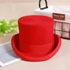 Wool Flat Man Top Hat Fashion Fedora Hats Versatile Panama Magician Cap Gentleman Cylinder Strap Steampunk Unisex Elegant 240417