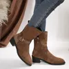 Boots Chaussures pour femmes 2024 Boucle de courroie de haute qualité