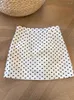 Skirts Fashion Simple Chic Pokal Dots Skirt Spring Summer High Waist A-Line Cozy Office Lady Clothes Korean Streetwear Design