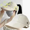 Breite Krempe Hüte Eimer Hüte Sommer breiter Krempe Sunhat Damen Sonne Hut faltbare und verstellbare Outdoor Beach Eimer Hut UV Schutzhülle Fischer Ponytail Hut 240424