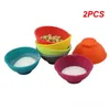 Bottiglie di stoccaggio 2 pcs barattolo in silicone fumatori accessori da cucina creativa contenitore casa 67mm 50mm home