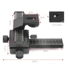 Accessori a 4 vie macro focalizzazione del broncio berrono per canon Sony Nikon Pentax Closeup Tripode Tripod Testo con vite 1/4 per fotocamera DSLR