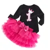 Mädchenkleider Baby Mädchen Kleidung Erst Geburtstag Outfit 1 Jahr Mädchen Kleid Neugeborene Kind Taufe Weihnachtskostüm Babykleider zum Geburtstag D240425