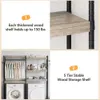 Maximisez votre espace d'espace de buanderie avec une étagère en bois réglable à 5 niveaux pour les vêtements de séchage - sur la solution de stockage de laveuse et de sécheuse
