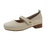 Klänningskor Comemore Soft Sole Mary Jane Women's 2024 Spring Shoe Women Sandaler med klackar avslappnade eleganta läderpumpar sommar