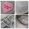 Ball Caps Women Baseball Cap Vintage Lavato in Cotton Top Top Pap Hat Retro Y2K Pink Love Heart Letter RACCHATURE CAPBACK RACCORA J240425