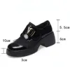 Loafers Platform 2024 New Spring Fashion British Style Girls High Heels Women Ladies Shoes