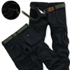 Men's Pants Mens Winter Thick Warm Cargo Pants Casual Fleece Pockets Fur Trouser Fashion Loose Baggy Jogger Worker Male Pants Plus Size 40 d240425