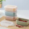 Schalen Plastikversiegelter Lagerbox mit Deckel luftdichtes Glas Kühlschrank knirschiger Küchenbehälter Mittag Snack Snack