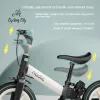 Cykel Barncykelbalanscykel 2in1 Multifunktionell hopfällbar babycykel 12 tum Glidande cykelkedjelös uppblåsbar pu däck