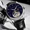 Armbandsur Aesop Tourbillon Mechanical Watches Top Star Sky Clock Hand Winding Movement Business Sapphire Waterproof för män