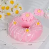 Dekorativa blommor konstgjorda donuts modellsimulering pvc donut bröd mat chokladkaka roll pografi dekoration rekvisita för diy hantverk butik