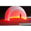 10m dia (33ft) with blower Commercial mobile LED inflatable half dome tent with built-in fan luna temporary Cocktail bar for party show